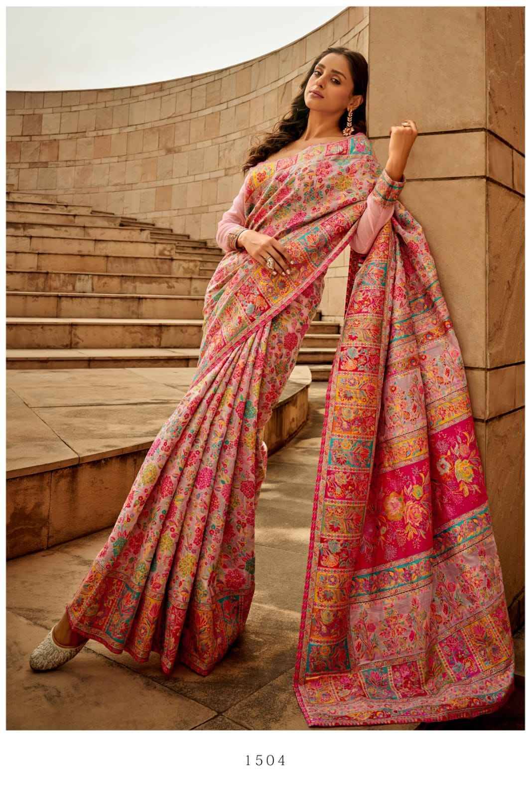 1500 kashmiri By Rajtex 1501 to 1506 Series Indian Traditional Wear Collection Beautiful Stylish Fancy Colorful Party Wear & Occasional Wear Modal kashmiri Sarees At Wholesale Price